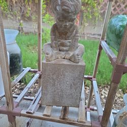 Child Sitting Statue