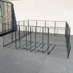 $270 (BRAND NEW) Large 10x10 FT Heavy Duty 48” Tall 16-Panel Pet Playpen Dog Crate Kennel Exercise Cage Fence