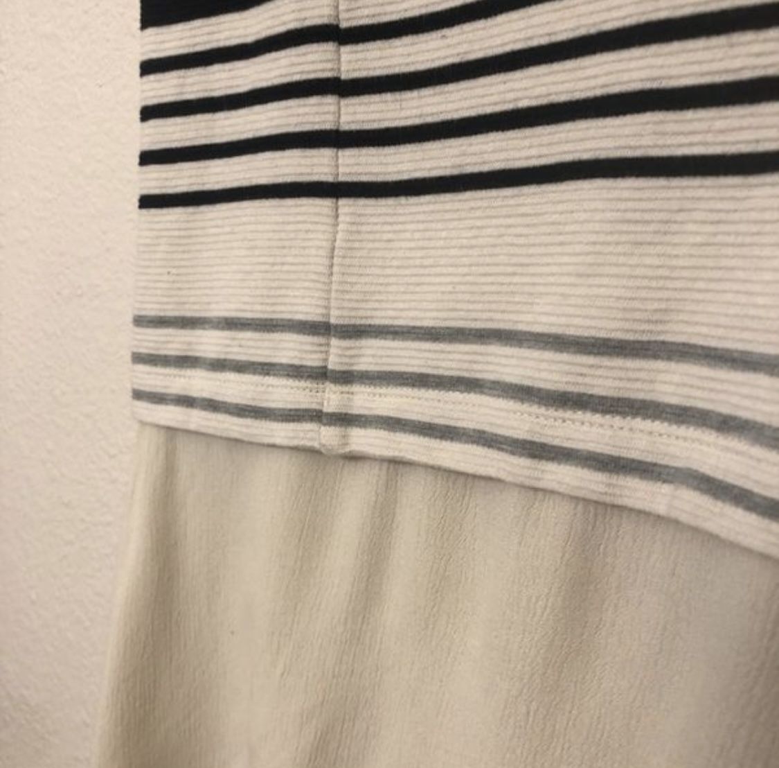 Anthropologie Deletta Tunic striped top hi-low Small