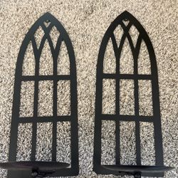 Wall candle sconces