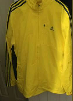 Men's Size XL yellow Adidas track jacket