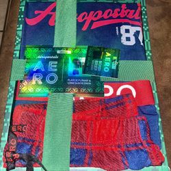 Aeropostale 3 pieces Set PJ Pants-Long Sleeve-Boxer Brief