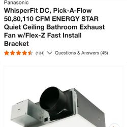 Panasonic Vent Fan BRAND NEW