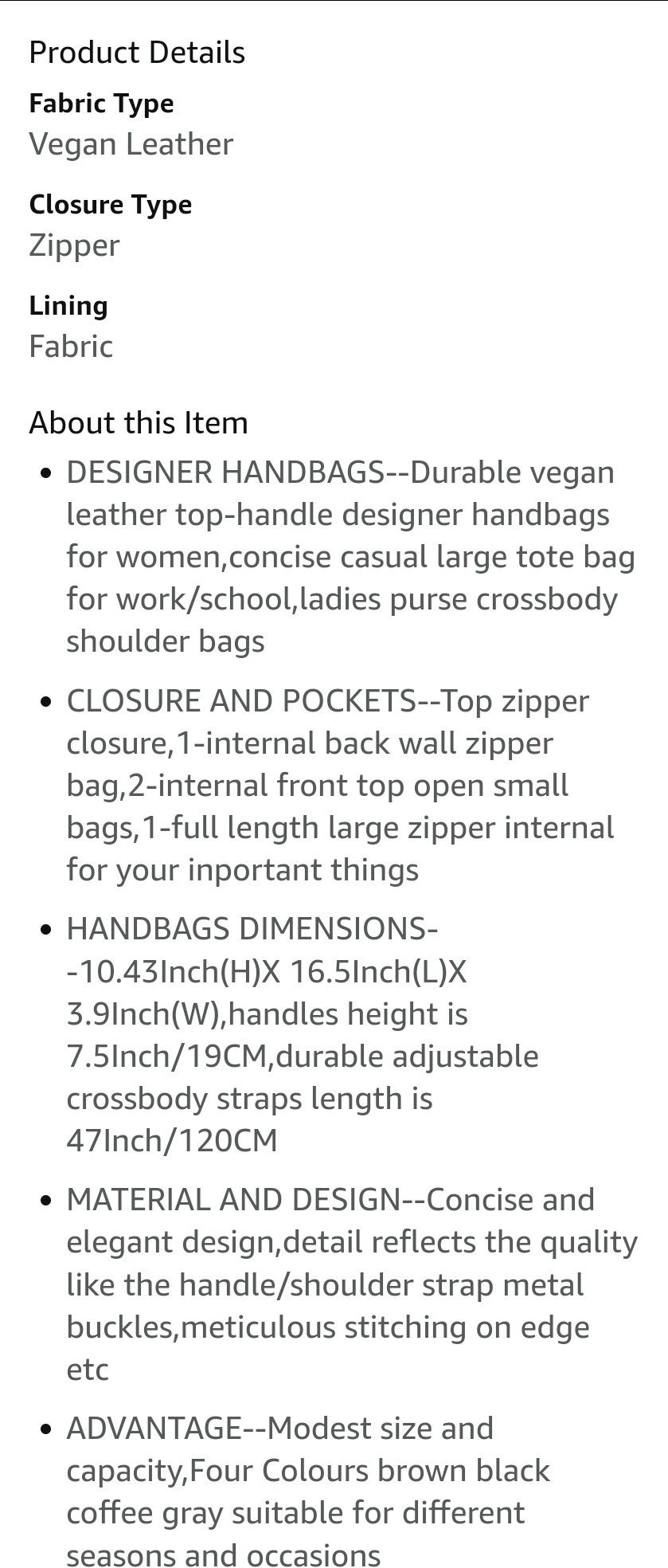 Designer Handbags for Women,Casual Vegan Leather Tote bag,YAAMUU Ladies Shoulder Crossboday Bag