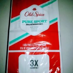 6 Bars Old Spice Pure Sport Bar Soap