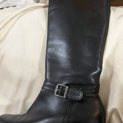 Ralph Lauren Karice Black Boot 