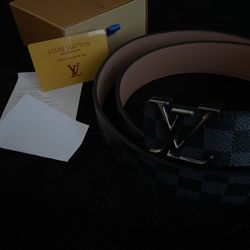 SEND OFFERS Silver buckle LVS Belt