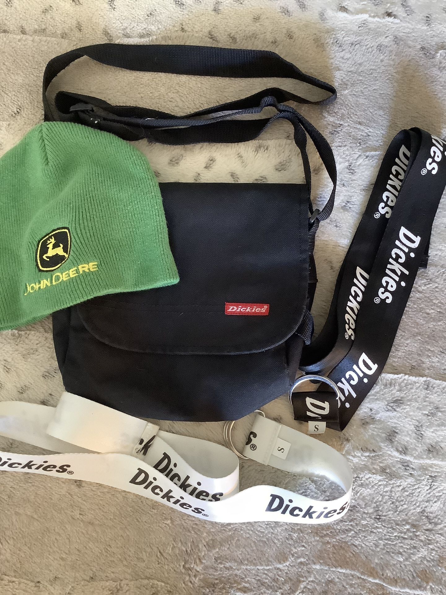 Dickies Bag 2 Dickies Belts And John Deere Cap All For $10! *End Of Estate Sale*