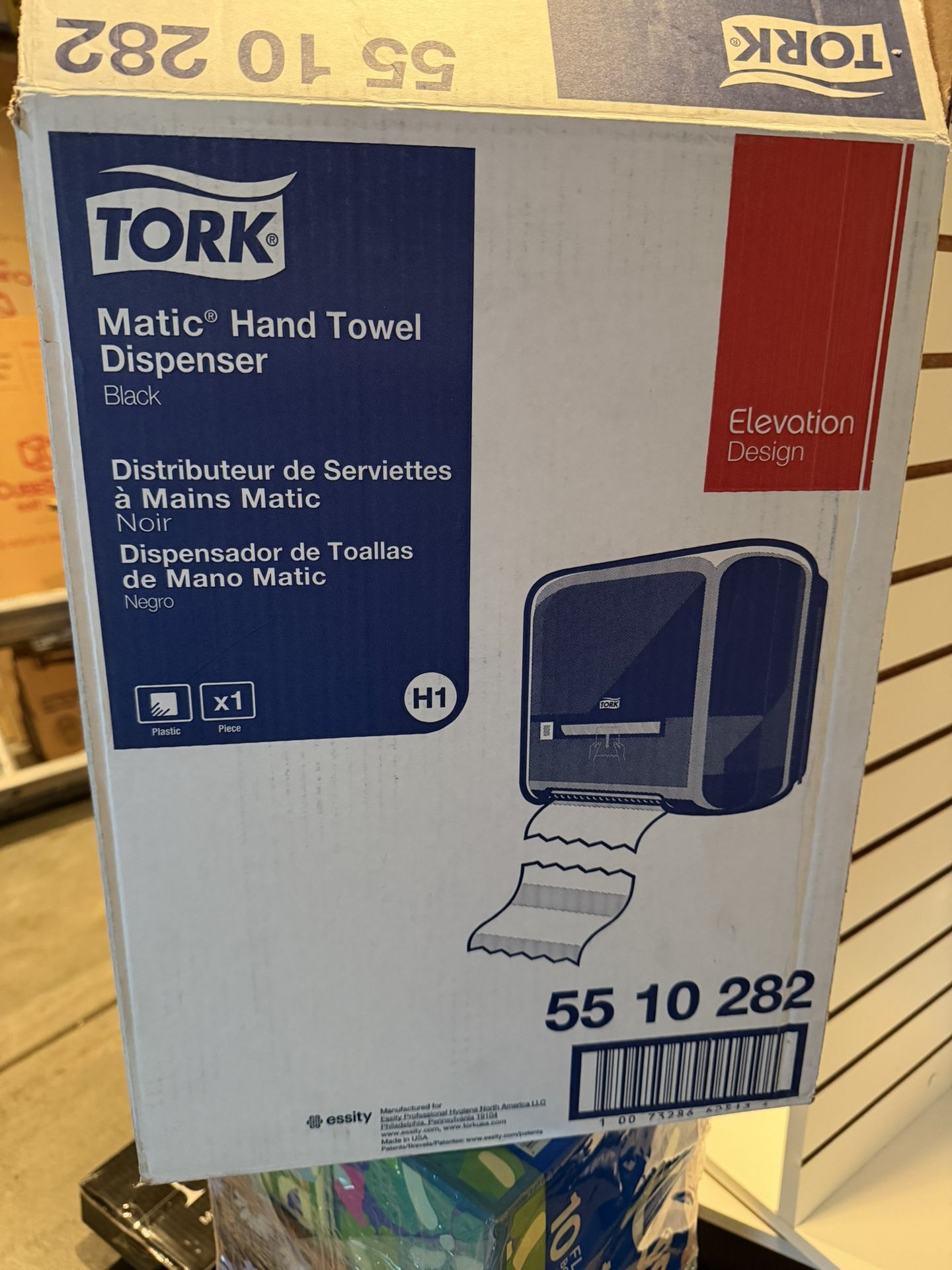 Tork Matic Paper Hand Towel Roll Dispenser (contact info removed) Elevation Design H1 Black New