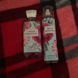 hello beautiful bath and body works set