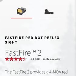Fast Fire Red Dot Reflex Sight 