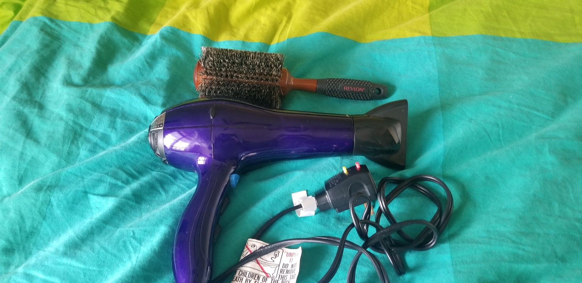 InfinitiPro Hair dryer and revlon hair brush