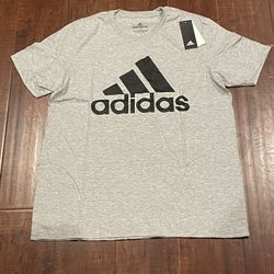 New Men Adidas Tee T-shirt Top Short Sleeve L