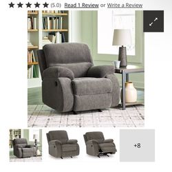 Scranto Manual Recliner Chair Like New From Ashley Furniture