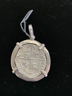 Atocha silver coin pendant