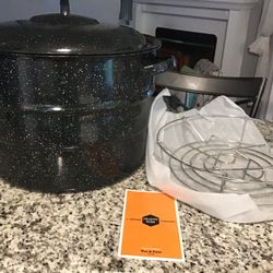 Canning Pot with Rack and Lid.21.5 Quart Stock Pots. New Pot