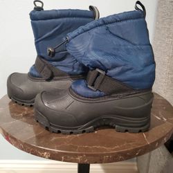 Kids Navy Snow Boots