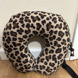 Leopard Print Travel Neck Pillow 