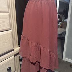 New  maxi skirt with ruffles