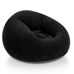 Realspring Sillas inflables para adultos, sillas inflables para adultos, sofá perezoso, silla inflable portátil plegable para películas, sala al aire 