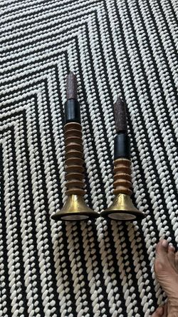 2 Candle Holders -w-candles 