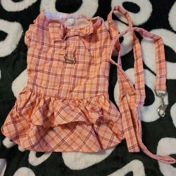 Dog Dress with Leash