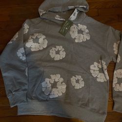 REPLICA A1 denim Tear Hoodie Grey large 