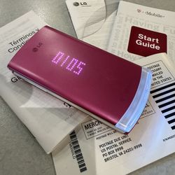 LG dLite GD570 Hot Pink Flip Phone w/ Battery Y2K Vintage LED