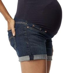 NEW Levi’s Maternity Shorts Women’s size Large tummy panel denim jeans NWT