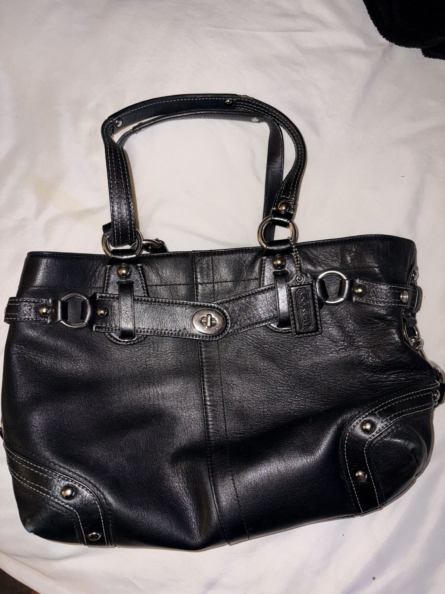Authentic vintage Coach leather tote
