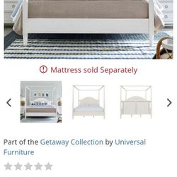 New Wood Canopy Queen Bed Mattress Not Included 
