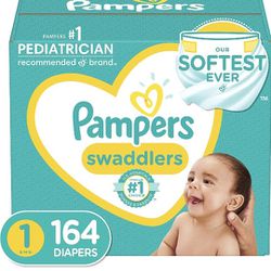 Diapers Pampers Swaddlers - New Sealed Never Opened Size 1 2 3 4 and Diaper Genie Refills Bags