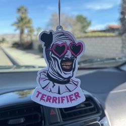 Art The Clown Terrifier Custom Car Air Freshener | New Car Scent | Fresh Aura Scents