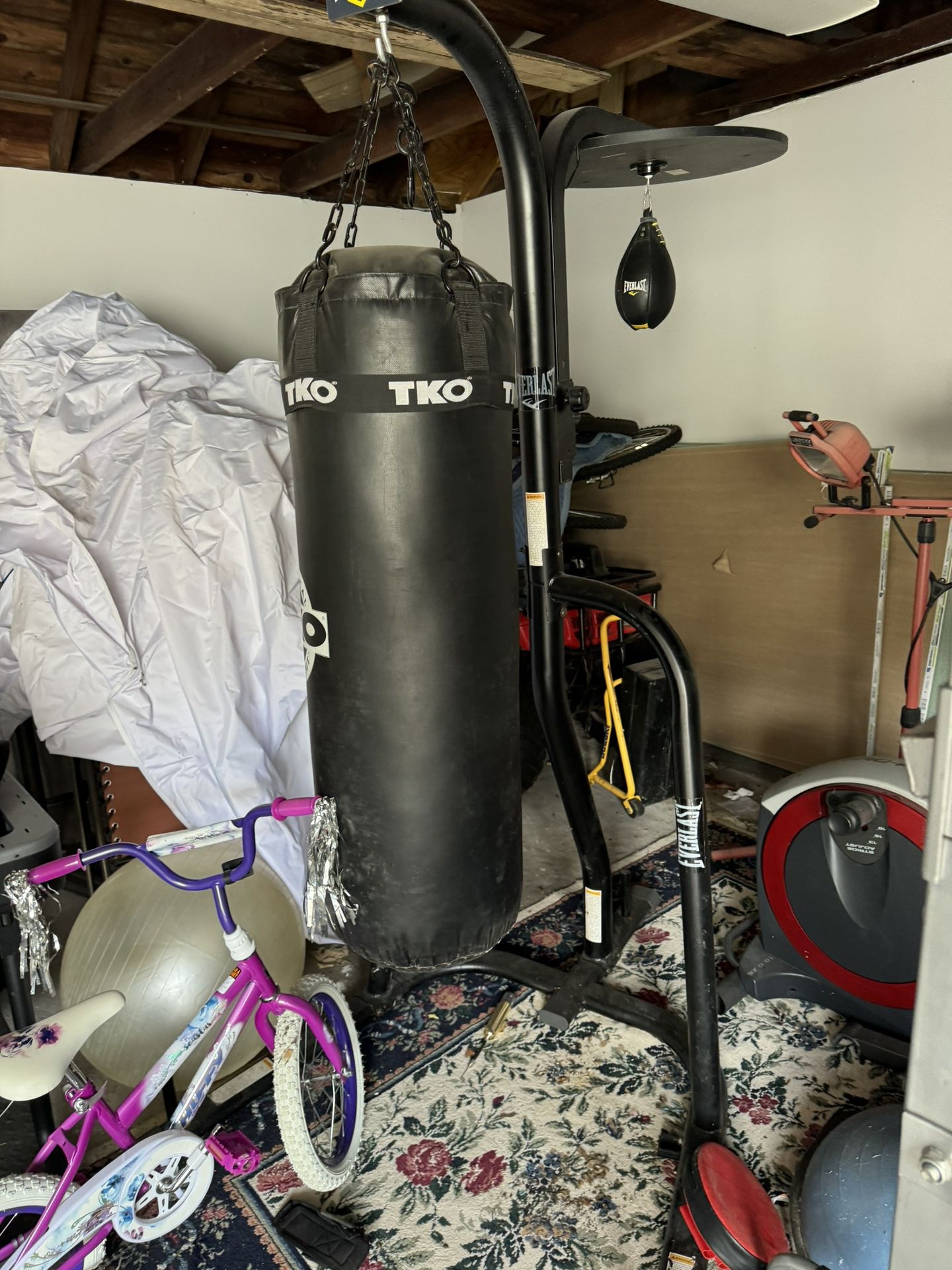TKO Punching Bag w/ Speed Bad Attached.