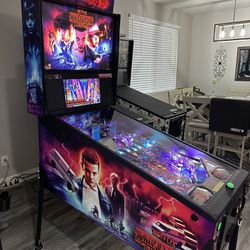 Stranger Things Pinball Machine w/Topper And More!