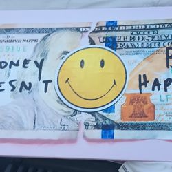:-) Smiley Face Canvas Painting