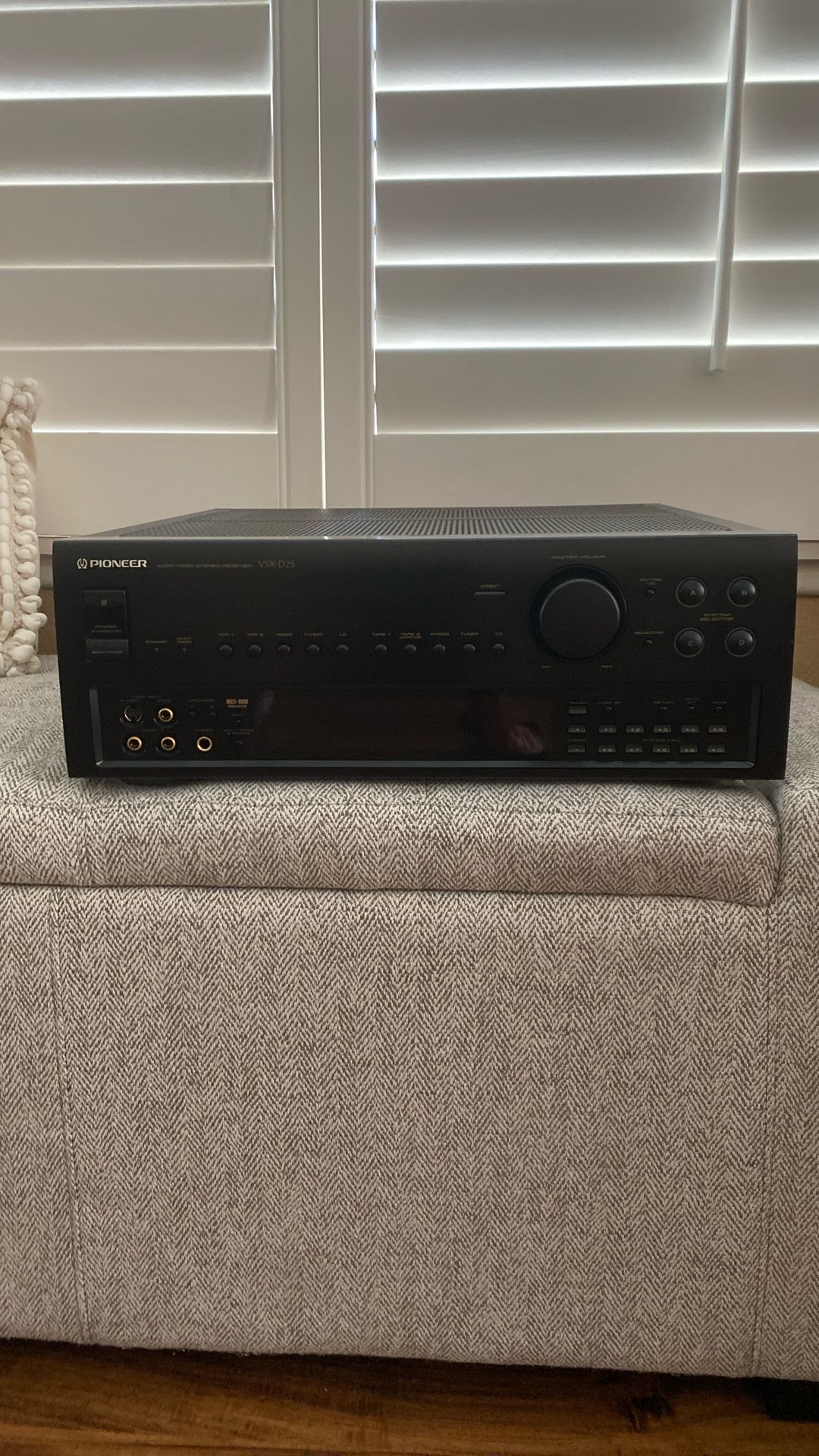 Pioneer Audio/Video Receiver VSX-D2S 1989 Black TESTED