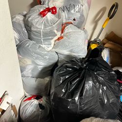 Bulk Lot of Mixed Used Clothing 17-18 Bags