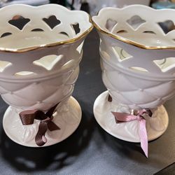 Lenox Candles Holders Asking $50 Or MAKE AN OFFER . 