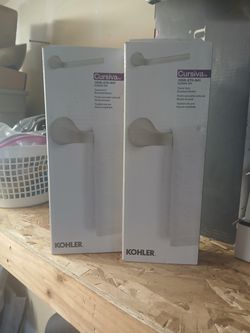 New In box Kohler brushed chrome towel bar