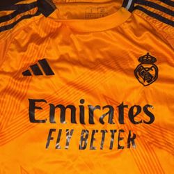 real madrid jersey 24/25 orange kit 