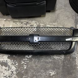 Fixed 2003 - 2006 Chevy Silverado Oem Style Matte Black Grille Parrilla Para Silverado