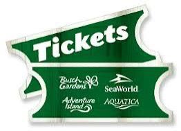 SeaWorld, Aquatica, Busch Gardens Or Adventure Island Tickets+ Parking
