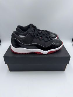 🔥 Air Jordan 11 Low “Bred”  📏 Size 2.5Y / Women’s 4