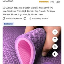 Blue Very Thick Yoga Mat