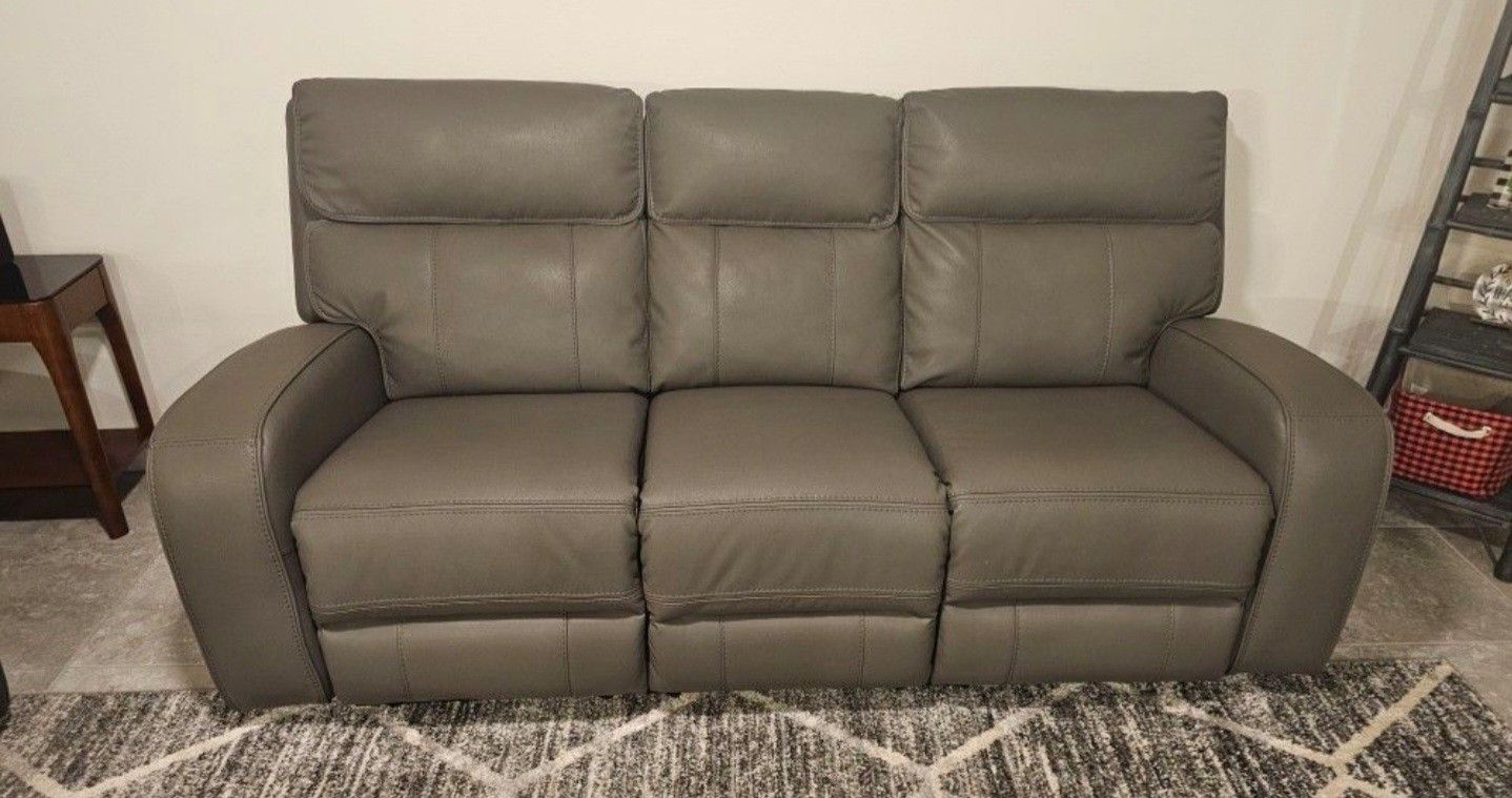 Rhett Micro Reclining Sofa