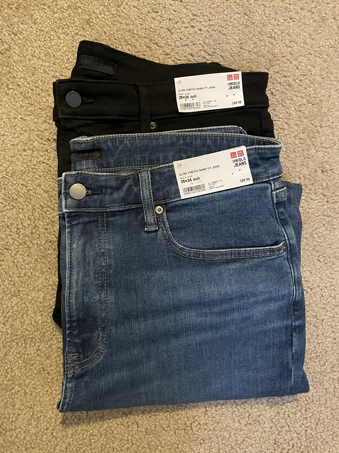 Uniqlo Ultra Stretch Skinny Fit Jeans Mens - Main Image
