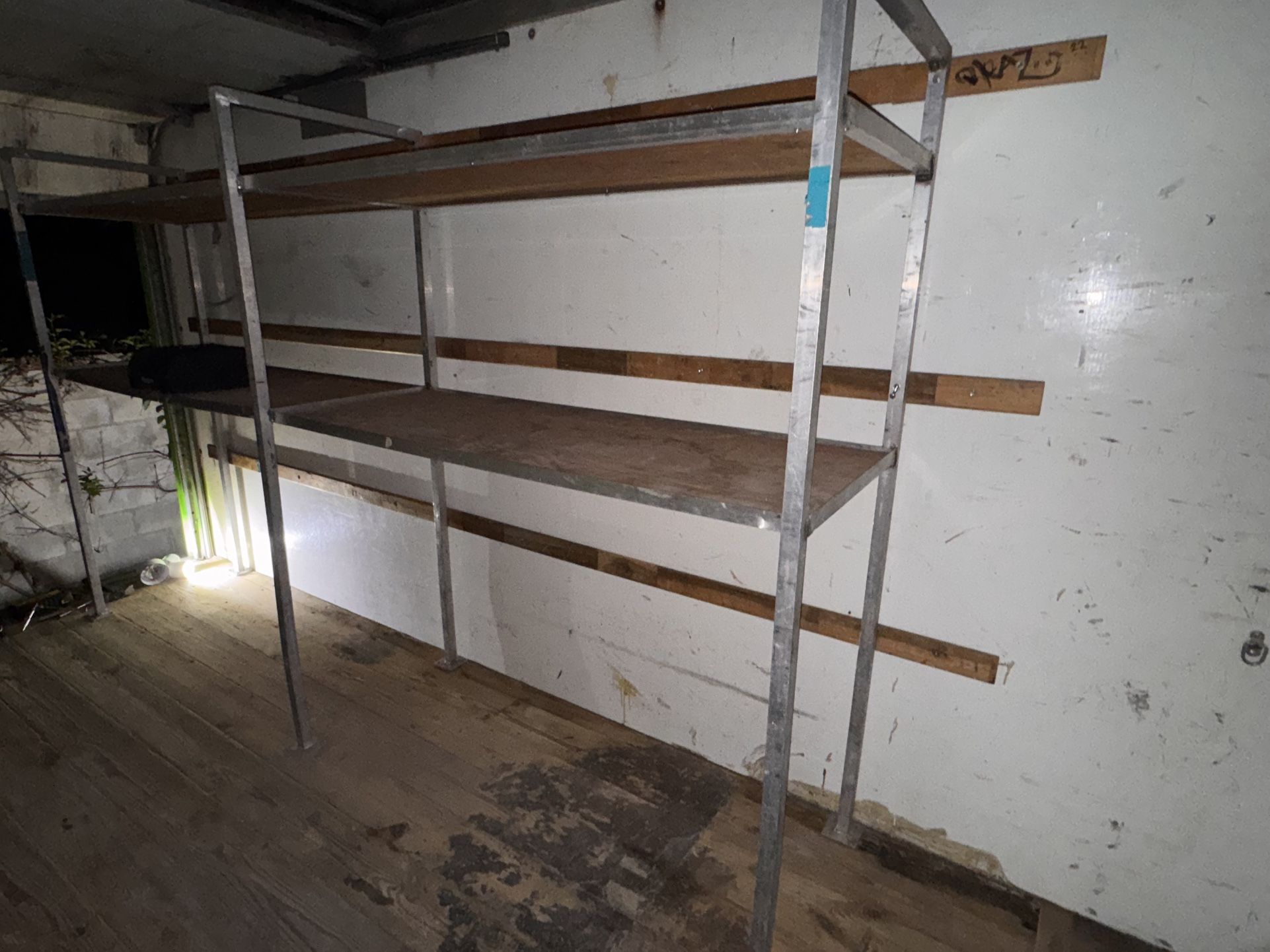 Custom Built Metal/Wood Shelves