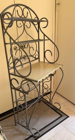 Bakers rack cabinet