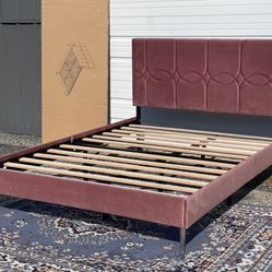 New Adorable FULL Size Platform Bed Frame $175 Or $360 With New Mattress 